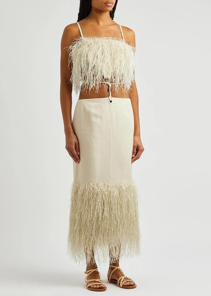 商品Jacquemus|La Robe Raphia cotton-blend canvas dress,价格¥8338,第2张图片详细描述