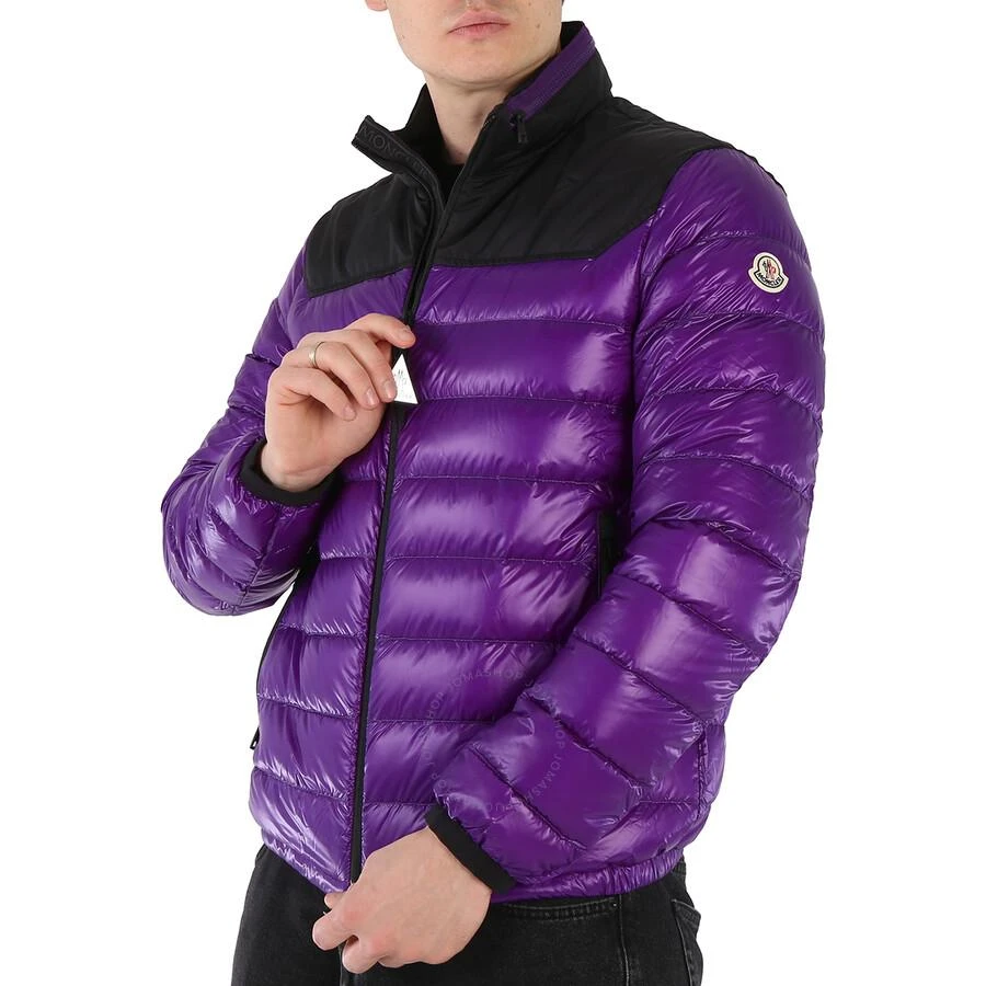 商品Moncler|Men's Bright Purple Silvere Hooded Quilted Jacket,价格¥5258,第2张图片详细描述