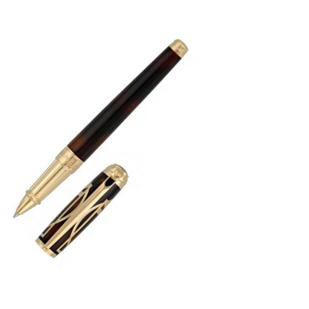 商品S.T. Dupont|S.T. Dupont Rollerball Pen - Line D Vitruvian Man Brown Lacquer and Gold | DP412038L,价格¥5350,第3张图片详细描述