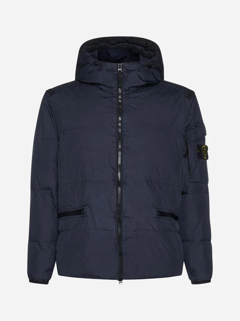 商品Stone Island|Hooded quilted nylon down jacket,价格¥6378,第1张图片