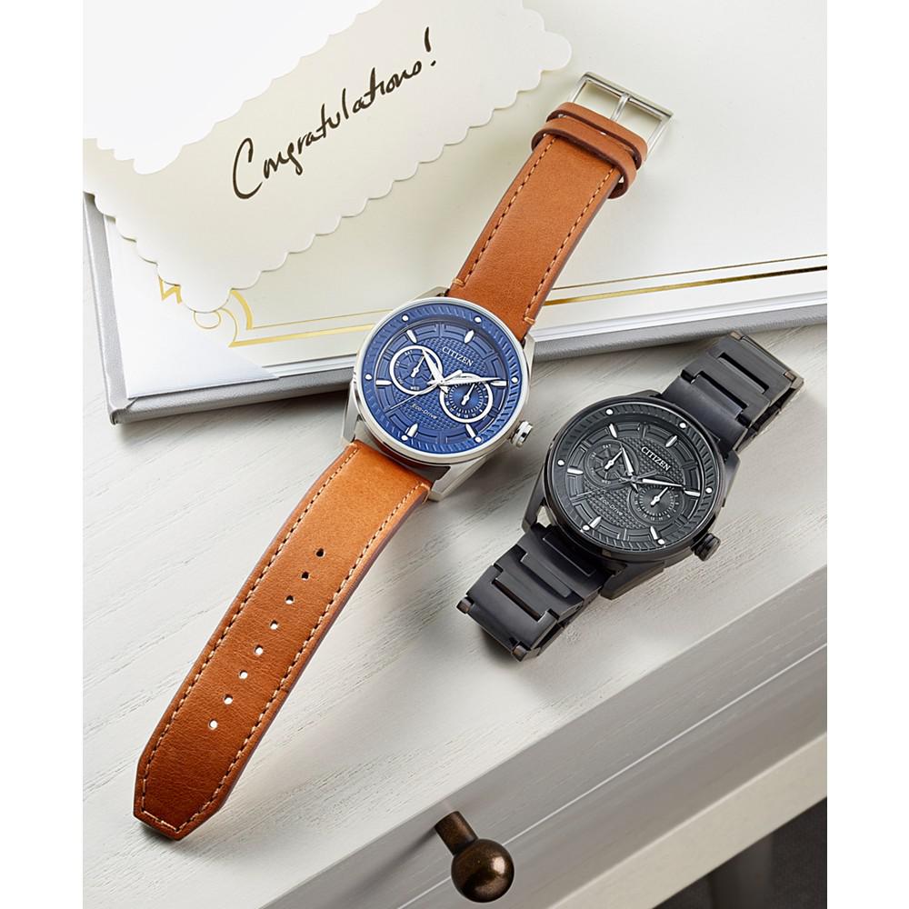 Drive from Citizen Eco-Drive Men's Brown Leather Strap Watch 42mm商品第6张图片规格展示