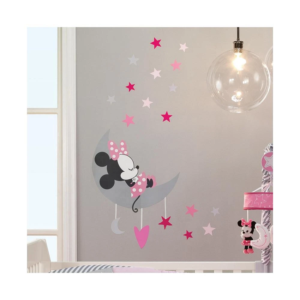 商品Lambs & Ivy|Disney Baby Minnie Mouse Pink/Gray Celestial Wall Decals by Lambs & Ivy,价格¥149,第2张图片详细描述