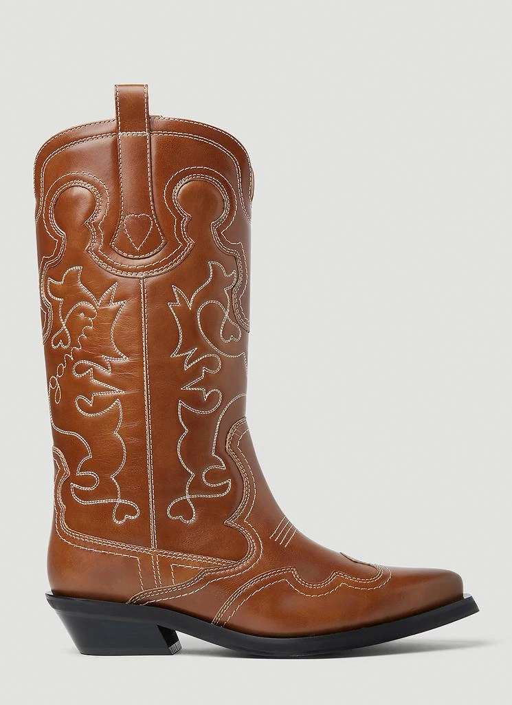 商品Ganni|Embroidered Western Boots,价格¥3037,第1张图片