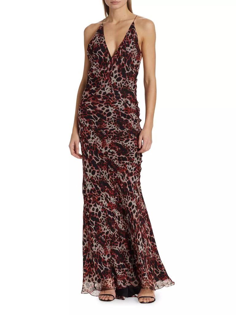 商品Adriana Iglesias|Farne Leopard Silk Slipdress,价格¥5341,第2张图片详细描述