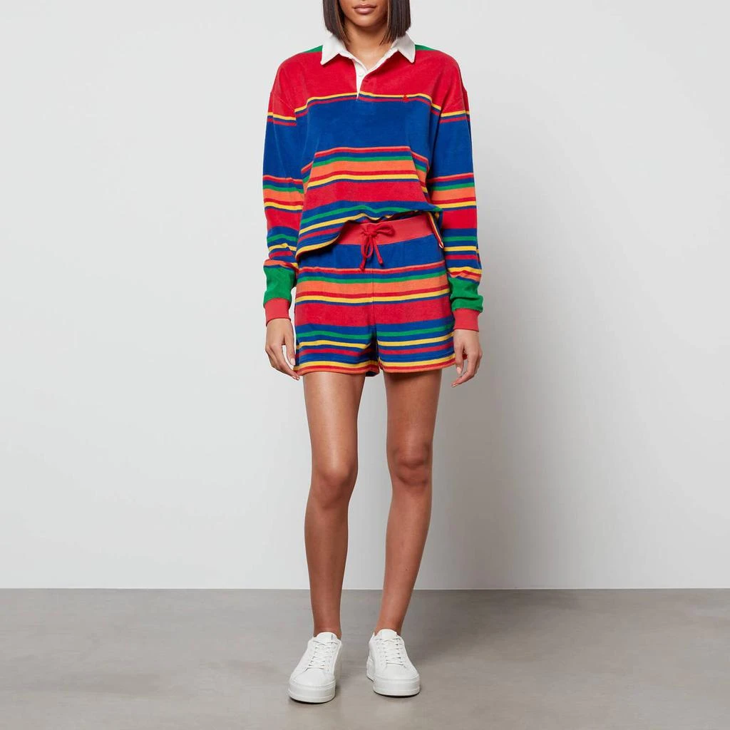 商品Ralph Lauren|Polo Ralph Lauren Women's Stripe Rugby Polo Shirt - Multi,价格¥708,第3张图片详细描述