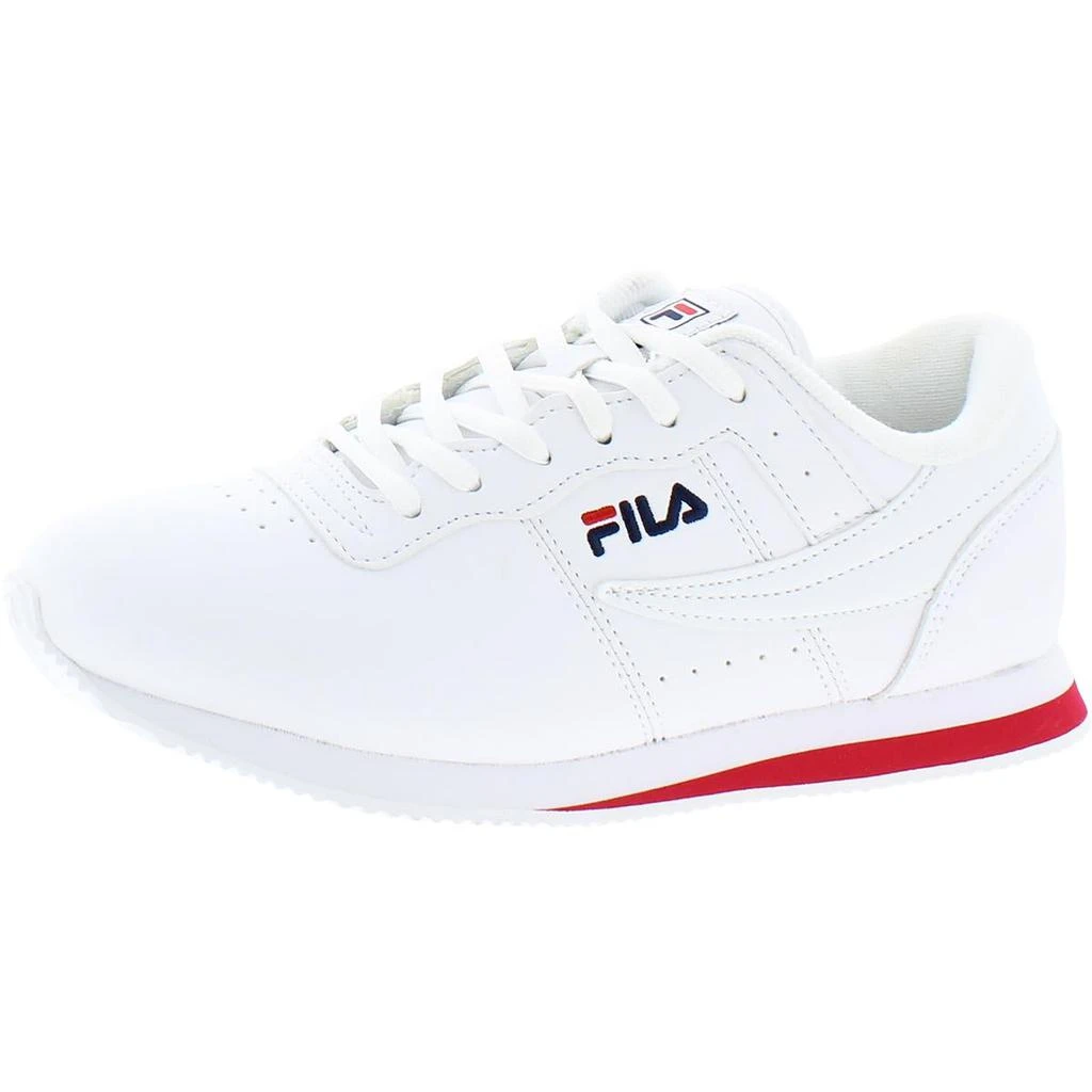 商品Fila|Fila Womens Machu Faux Leather Fitness Casual Sneakers,价格¥131,第2张图片详细描述