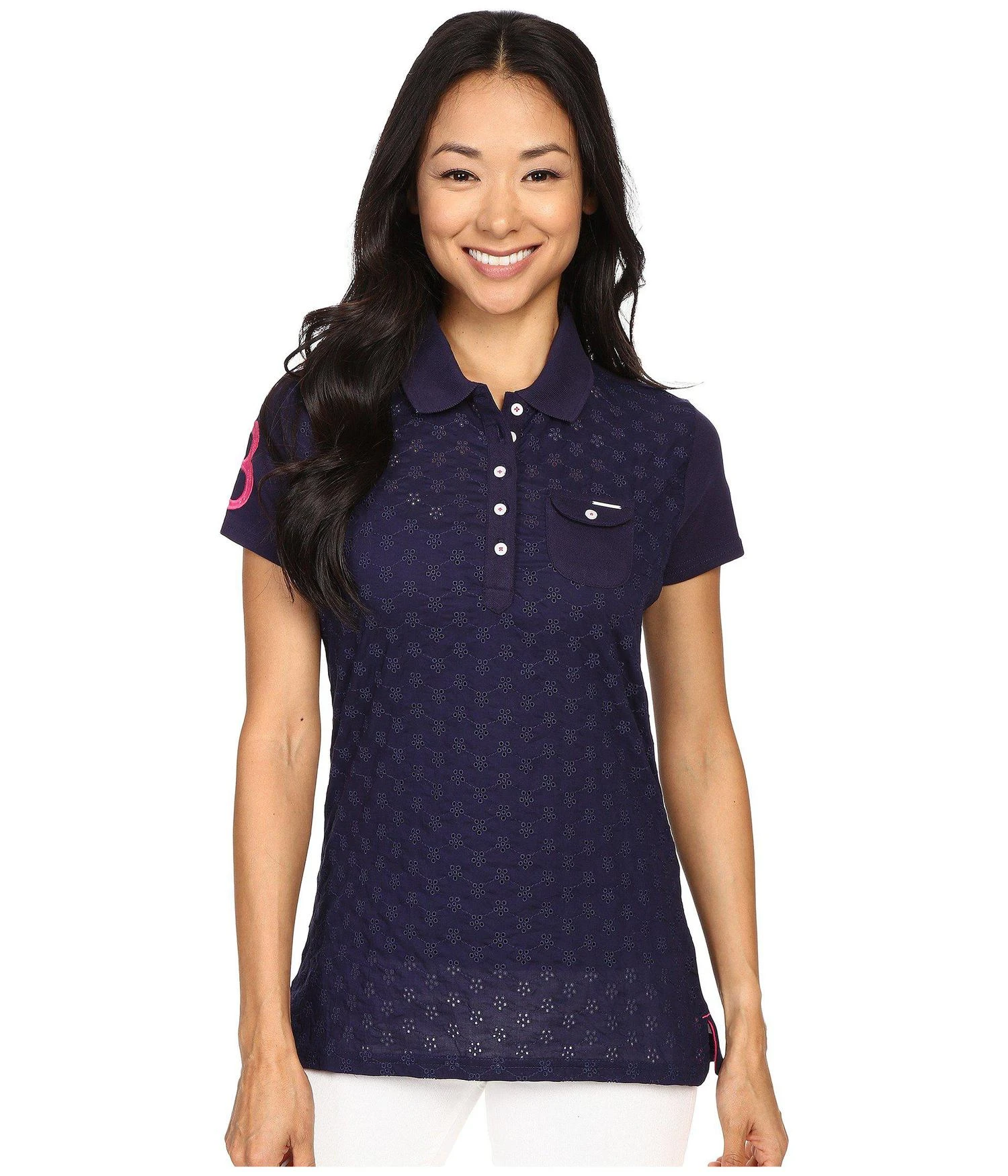 商品U.S. POLO ASSN.|U.S. POLO ASSN. 女士网眼POLO衫,价格¥110,第1张图片