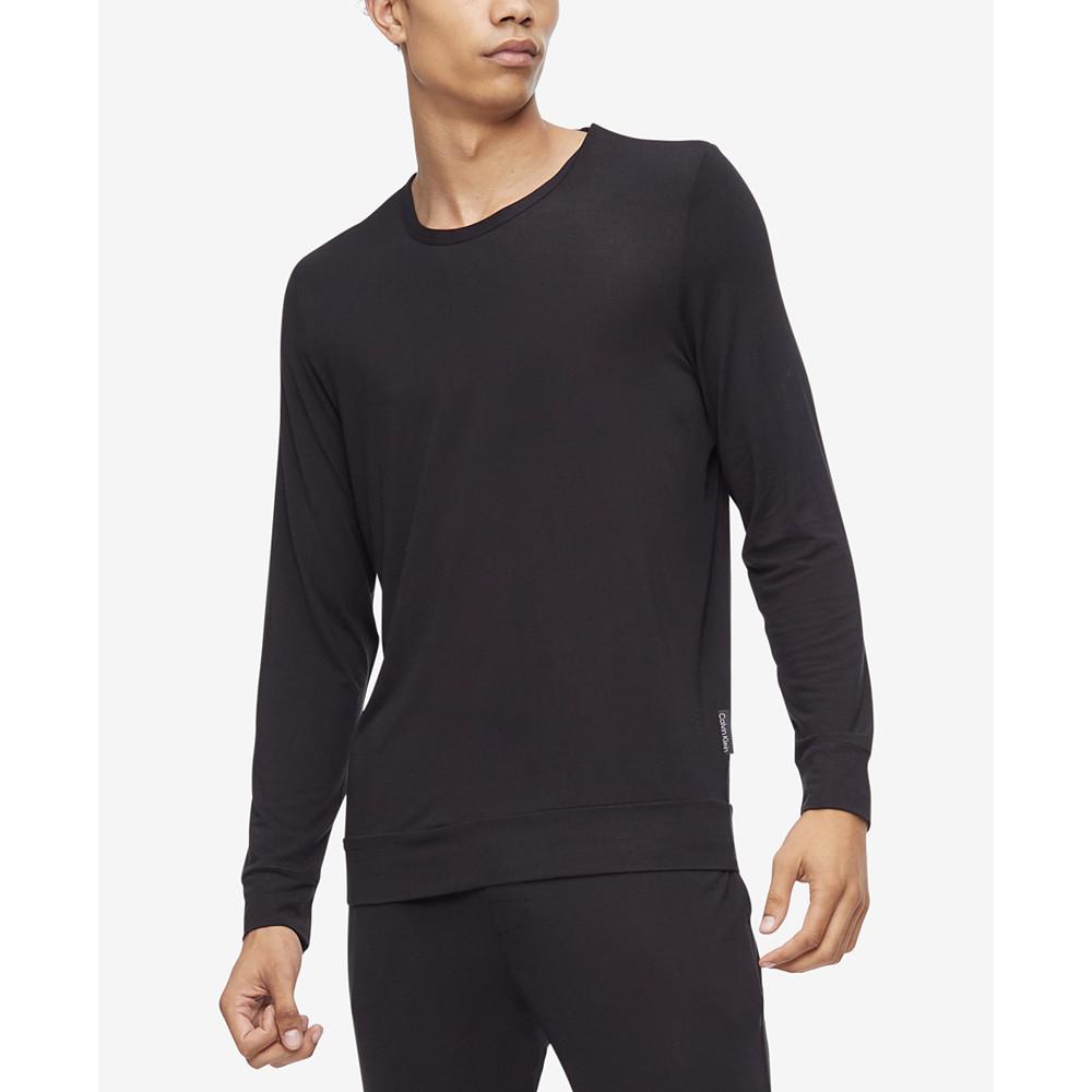 Men's Ultra Soft Modern Modal Crewneck Lounge Sweatshirt商品第1张图片规格展示