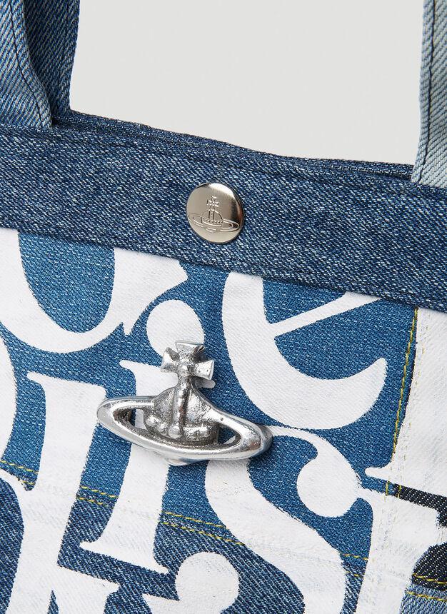 商品Vivienne Westwood|Worker Denim Runner Small Shoulder Bag in Blue,价格¥2271,第6张图片详细描述