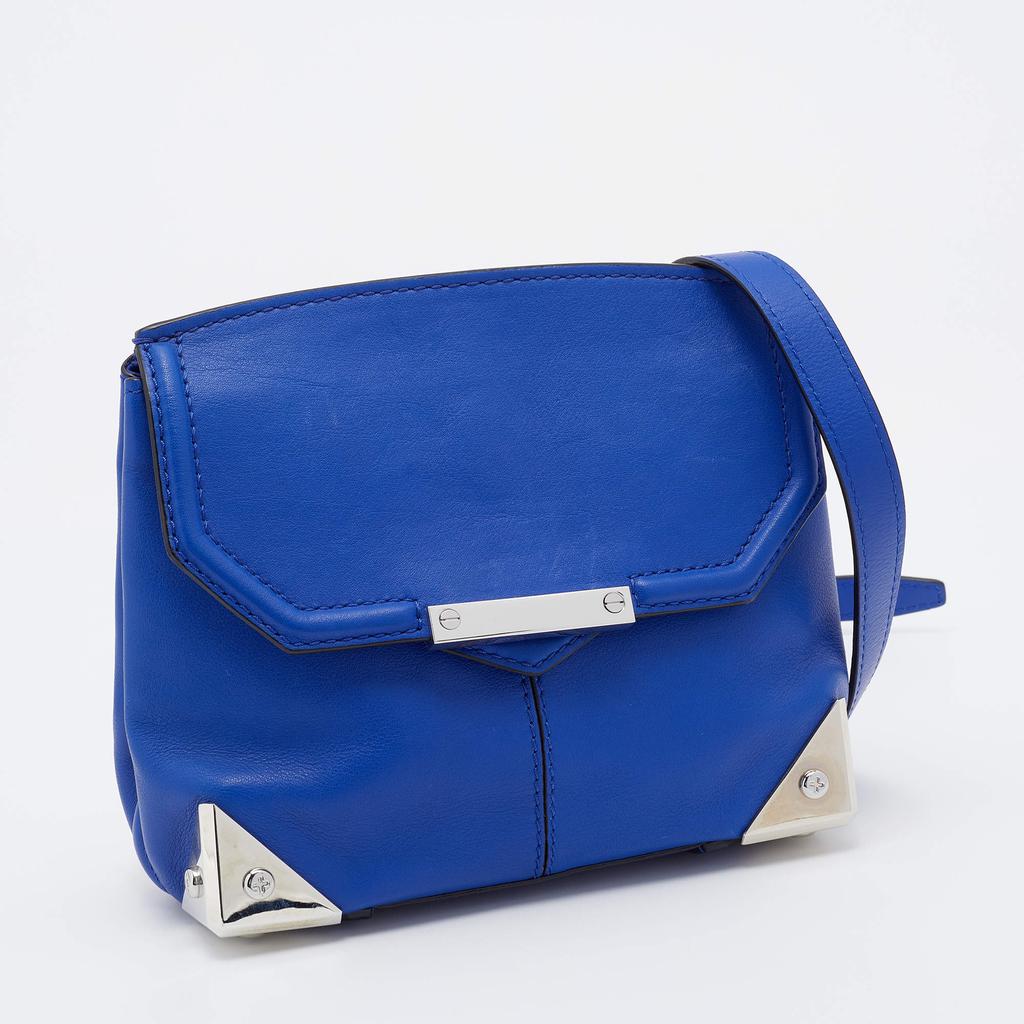 Alexander Wang Blue Leather Small Marion Shoulder Bag商品第3张图片规格展示