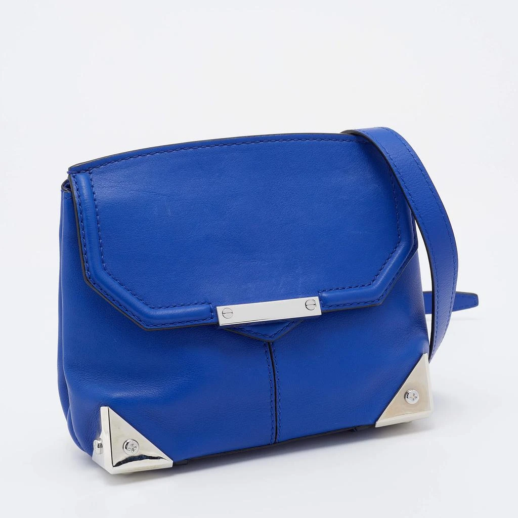 商品[二手商品] Alexander Wang|Alexander Wang Blue Leather Small Marion Shoulder Bag,价格¥1306,第3张图片详细描述