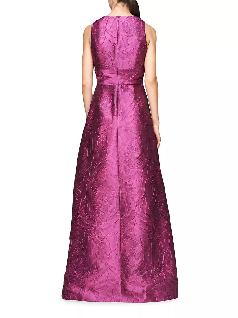 商品Kay Unger|Mariah Jacquard Textured Gown,价格¥2596,第4张图片详细描述