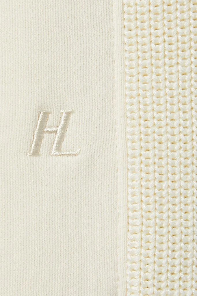 商品Helmut Lang|Ribbed knit-paneled French cotton-terry track pants,价格¥810,第4张图片详细描述