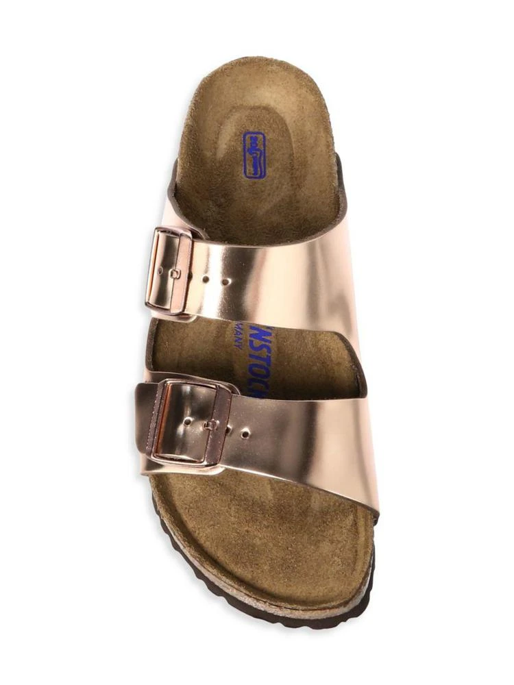 商品Birkenstock|Birkenstock - Arizona Metallic Leather Sandals,价格¥763,第5张图片详细描述