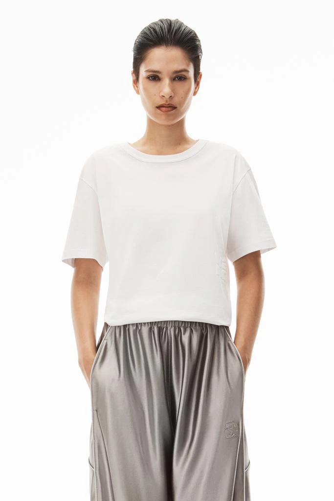 商品Alexander Wang|PUFF LOGO TEE IN COTTON JERSEY,价格¥1231,第2张图片详细描述