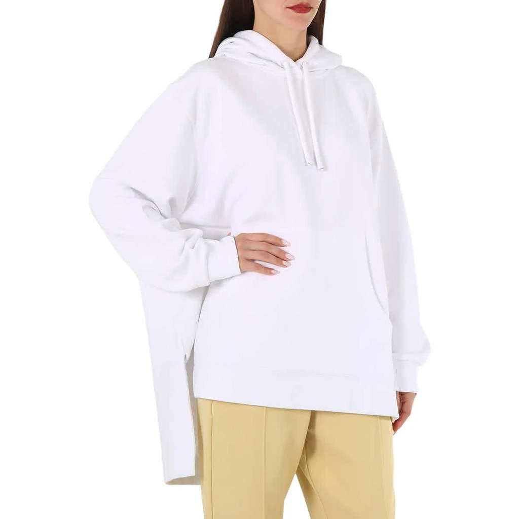 商品Burberry|Ladies White Aurore Stepped Hem Oversized Hoodie,价格¥3501,第3张图片详细描述