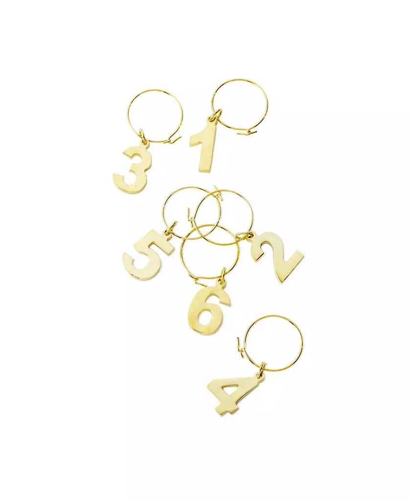商品Viski|Plated Wine Charms, Set of 6,价格¥298,第1张图片