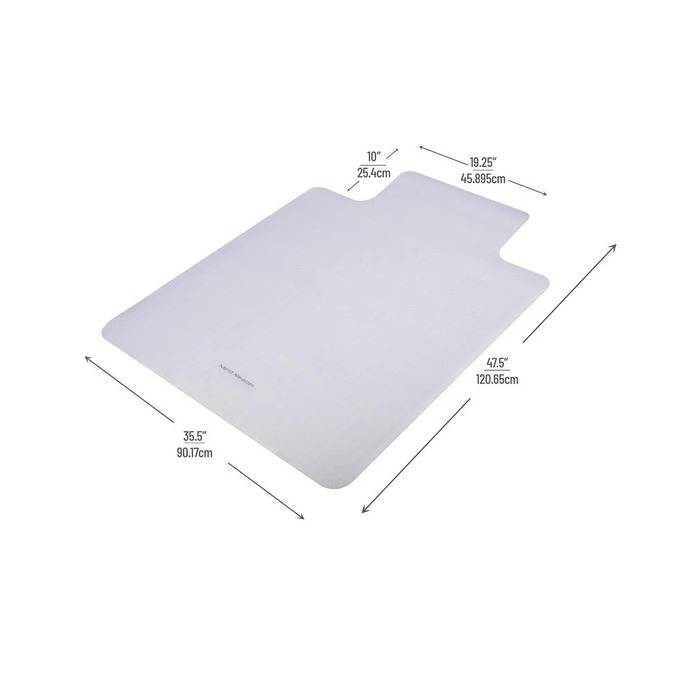 商品Mind Reader|9-to-5 Collection, Office Chair Mat, Anti-Skid Floor Protector, 47.5"x 35.5", Set of 2,价格¥875,第3张图片详细描述