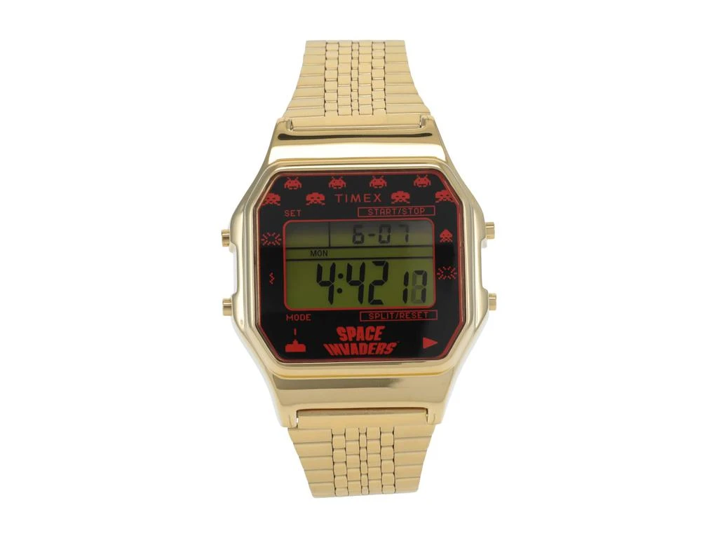 商品Timex|34 mm Timex T80 X Space Invaders Stainless Steel Bracelet Watch,价格¥372,第1张图片