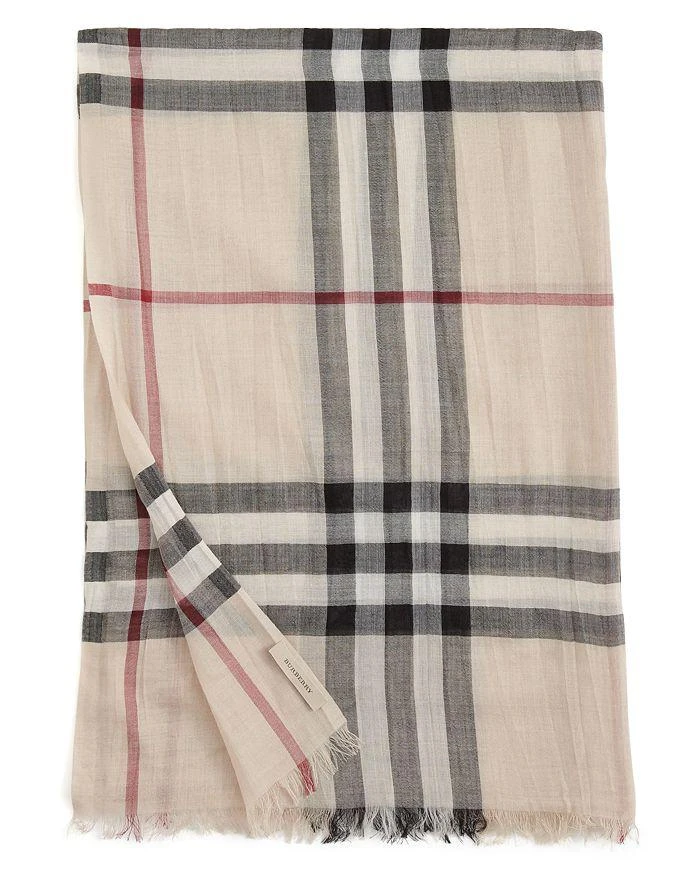 商品Burberry|经典大格纹混羊毛丝巾 丝巾,价格¥3378,第2张图片详细描述