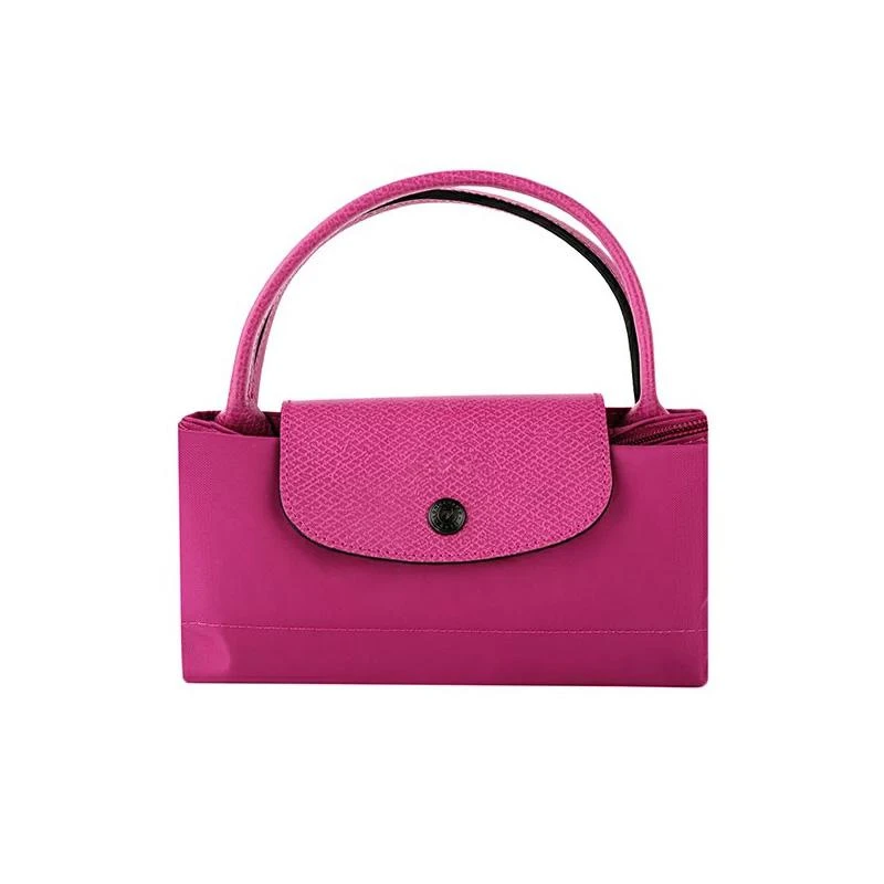 商品[国内直发] Longchamp|珑骧 女士LE PLIAGE系列大号红色织物长柄可折叠手提单肩包购物袋饺子包 31*30*19cm,价格¥564,第5张图片详细描述