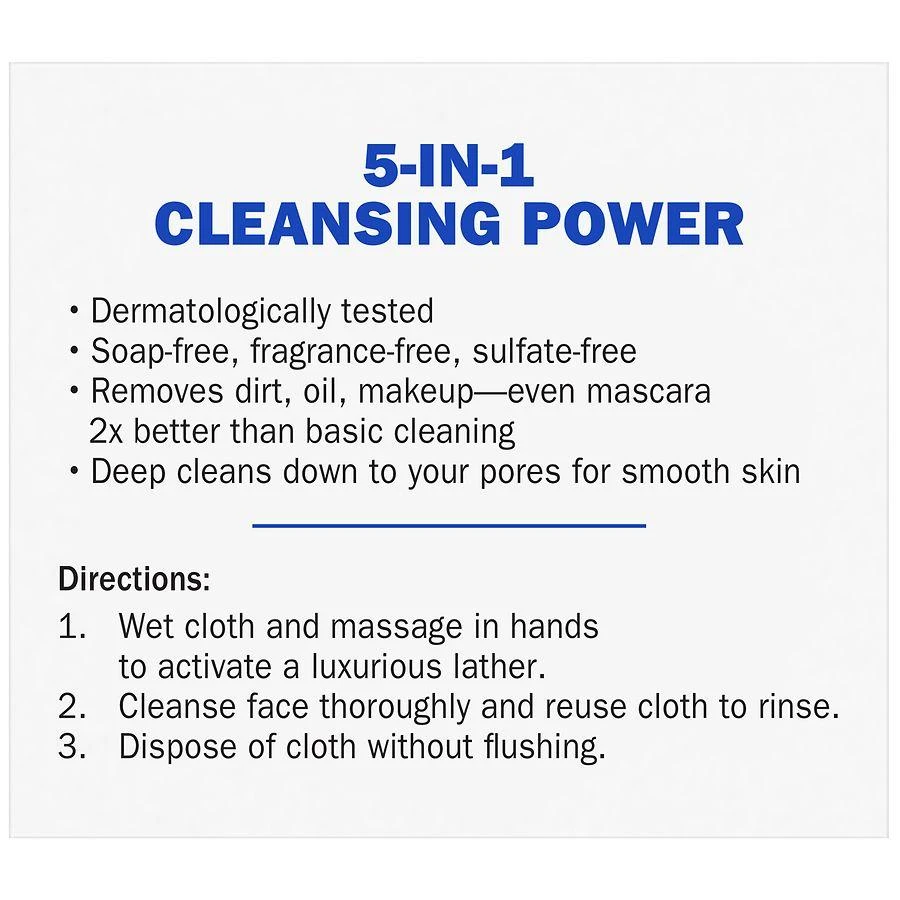 Deeply Purifying Clean Cleansing Cloths Fragrance Free 商品