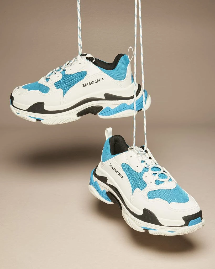 商品Balenciaga|Men's Triple-S Logotype Mesh Sneakers,价格¥8103,第2张图片详细描述