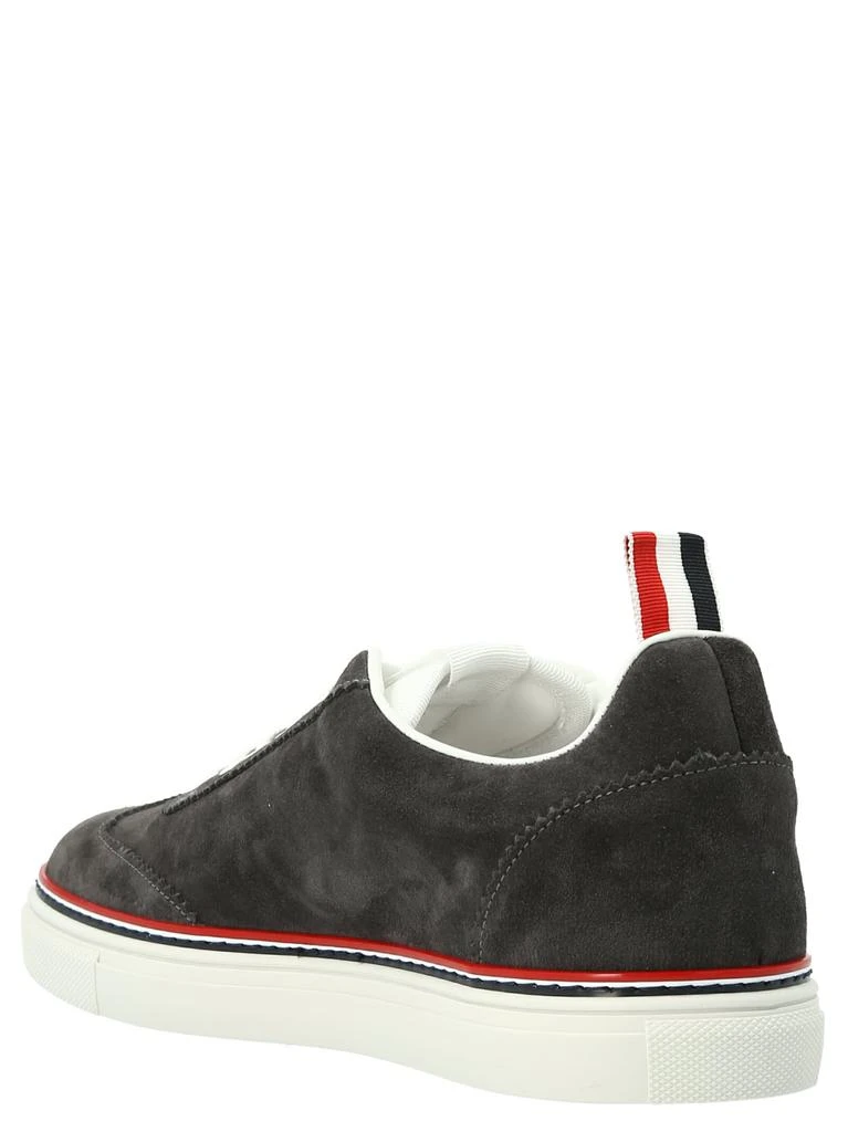 商品Thom Browne|Thom Browne 3 Bar Suede Sneakers,价格¥2671,第2张图片详细描述