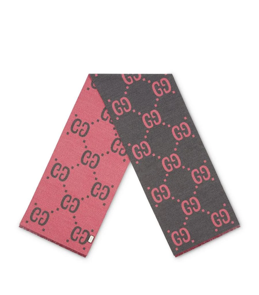 商品Gucci|Wool-Silk GG Supreme Scarf,价格¥4029,第1张图片