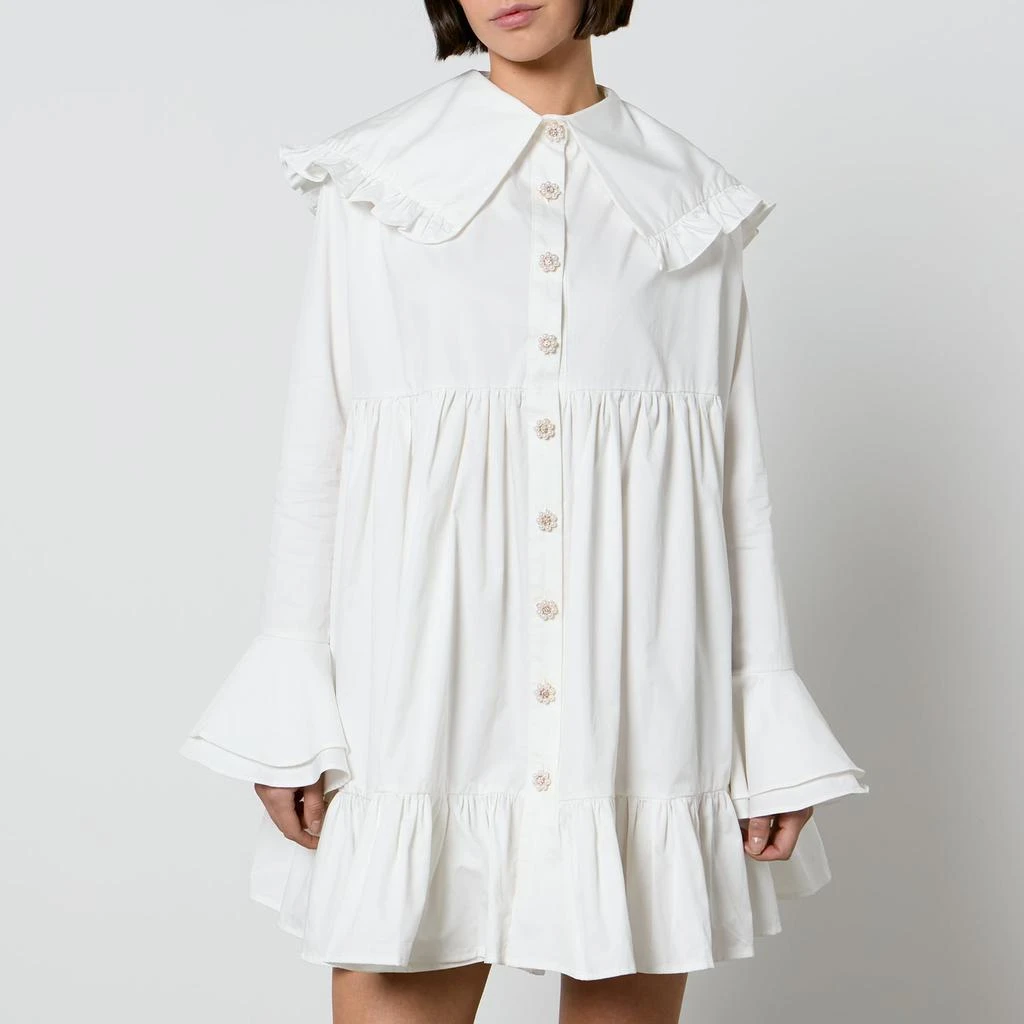 商品Sister Jane|Sister Jane Curious Collar Cotton-Poplin Mini Dress,价格¥572,第1张图片