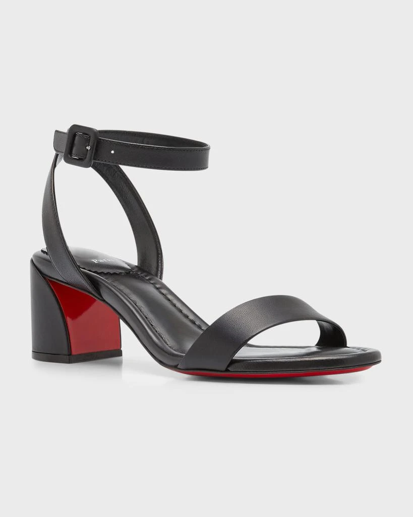 商品Christian Louboutin|Miss Sabina Red Sole Ankle-Strap Sandals,价格¥7366,第3张图片详细描述