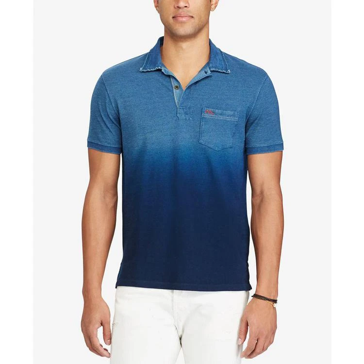 商品Ralph Lauren|Men's Custom-Fit Ombre Mesh Polo Shirt,价格¥346,第1张图片
