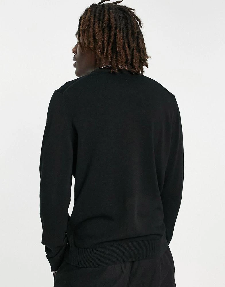 商品Lacoste|Lacoste crew neck jumper in black,价格¥720,第3张图片详细描述