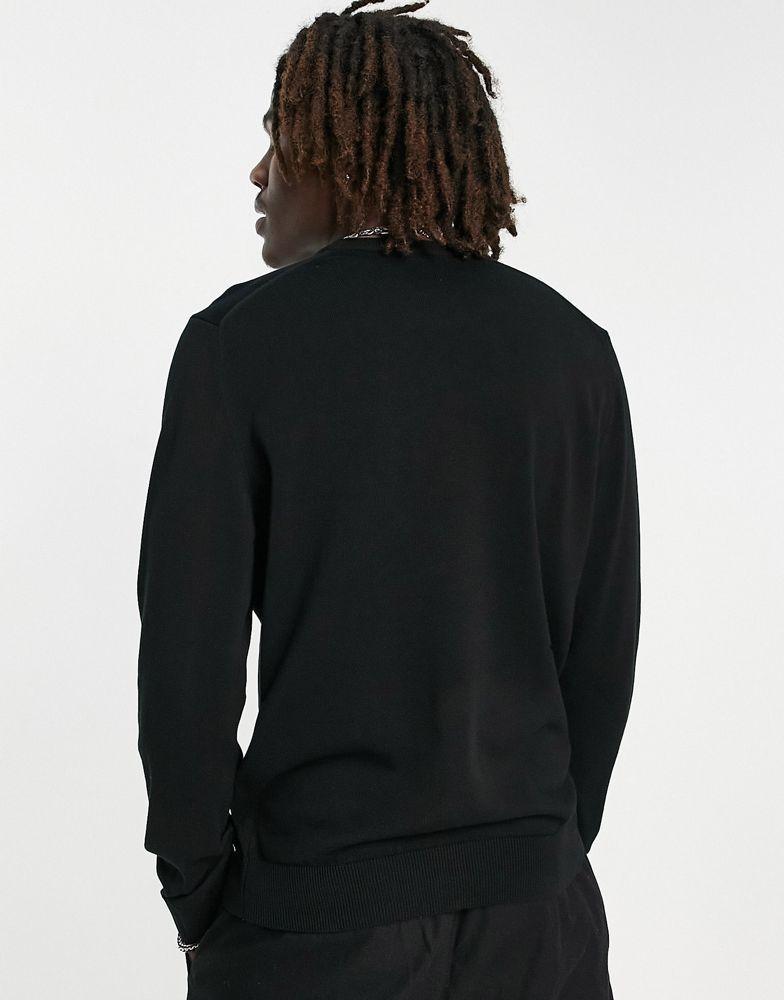 商品Lacoste|Lacoste crew neck jumper in black,价格¥943,第5张图片详细描述