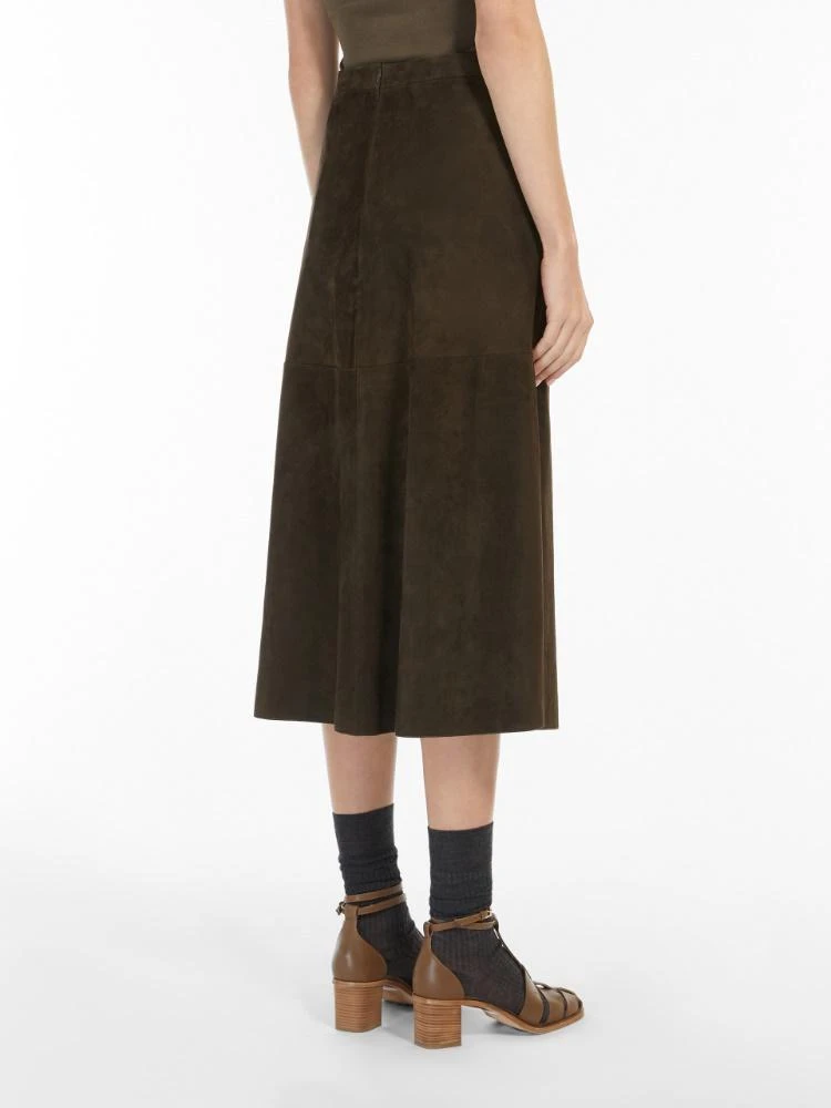 商品Max Mara|MAX MARA'S Dancing suede skirt,价格¥3452,第4张图片详细描述