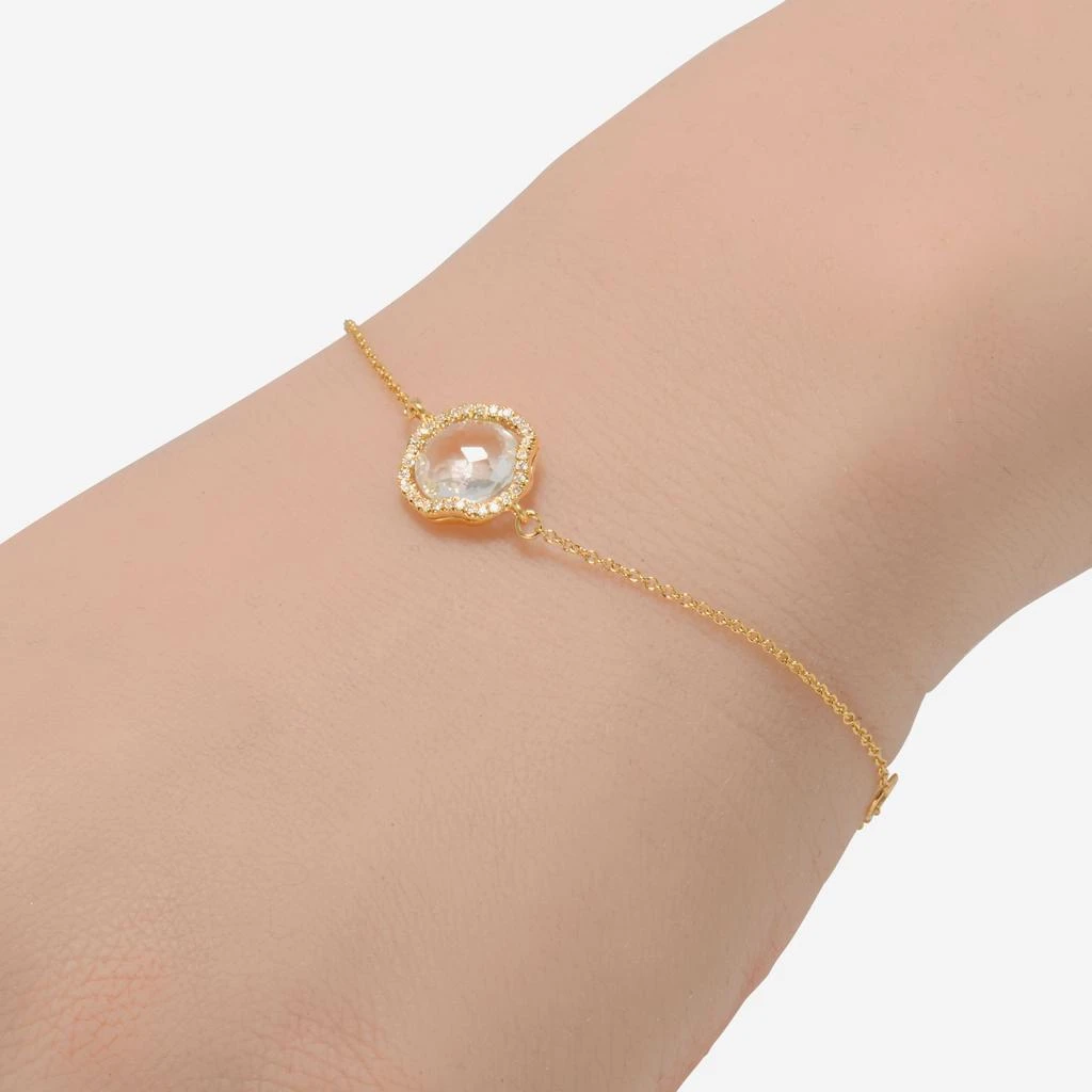 商品Suzanne Kalan|Suzanne Kalan 18K Yellow Gold Diamond And White Topaz Bracelet BB500-YGWT,价格¥3103,第2张图片详细描述
