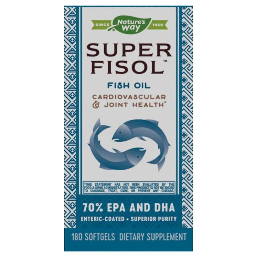 商品Nature's Way|Super Fisol Enteric-Coated Fish Oil Softgels,价格¥353,第3张图片详细描述