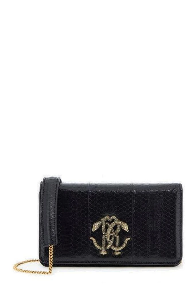商品Roberto Cavalli|Roberto Cavalli Monogram Mirror Snake Shoulder Bag,价格¥18898,第1张图片