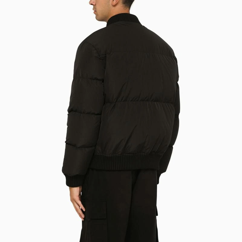 商品DSQUARED2|Black padded bomber with logo,价格¥3280,第3张图片详细描述