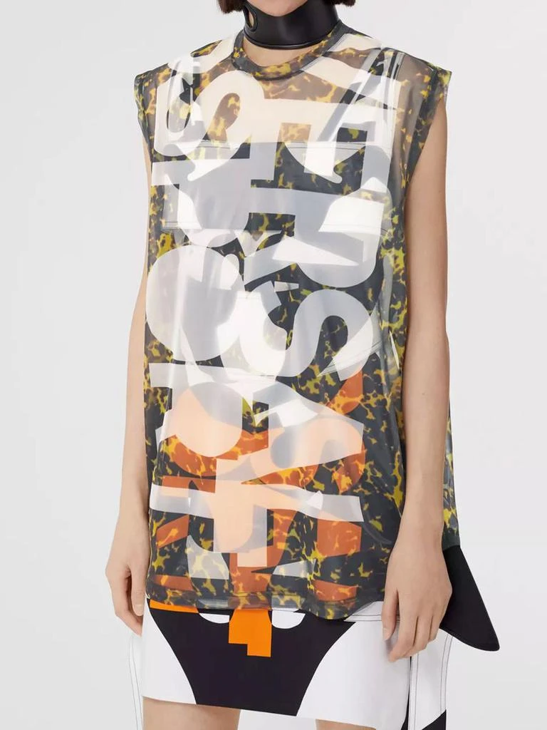 商品Burberry|Printed sheer top,价格¥1658,第1张图片