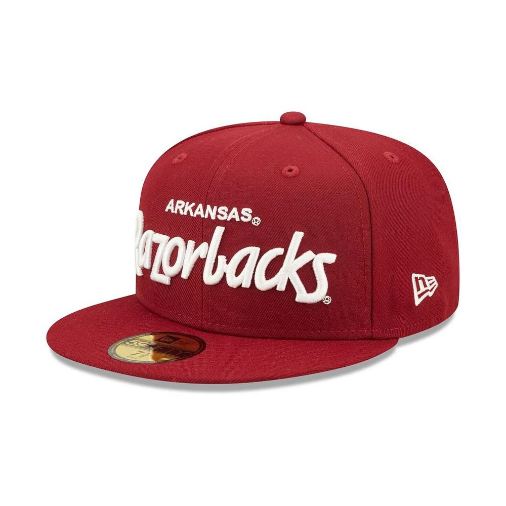 商品New Era|Men's Cardinal Arkansas Razorbacks Griswold 59FIFTY Fitted Hat,价格¥220,第2张图片详细描述