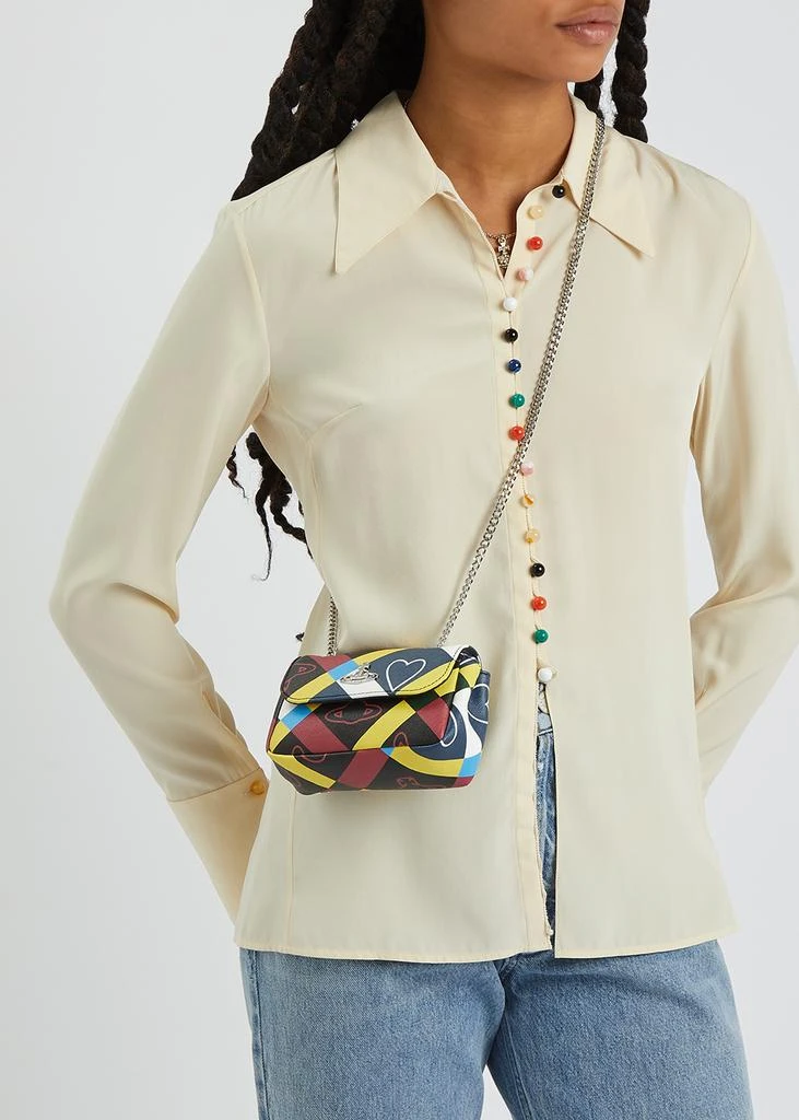 商品Vivienne Westwood|Printed faux leather cross-body bag,价格¥1168,第5张图片详细描述