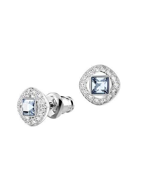 商品Swarovski|Angelic Rhodium-Plated & Crystal Stud Earrings,价格¥537,第4张图片详细描述