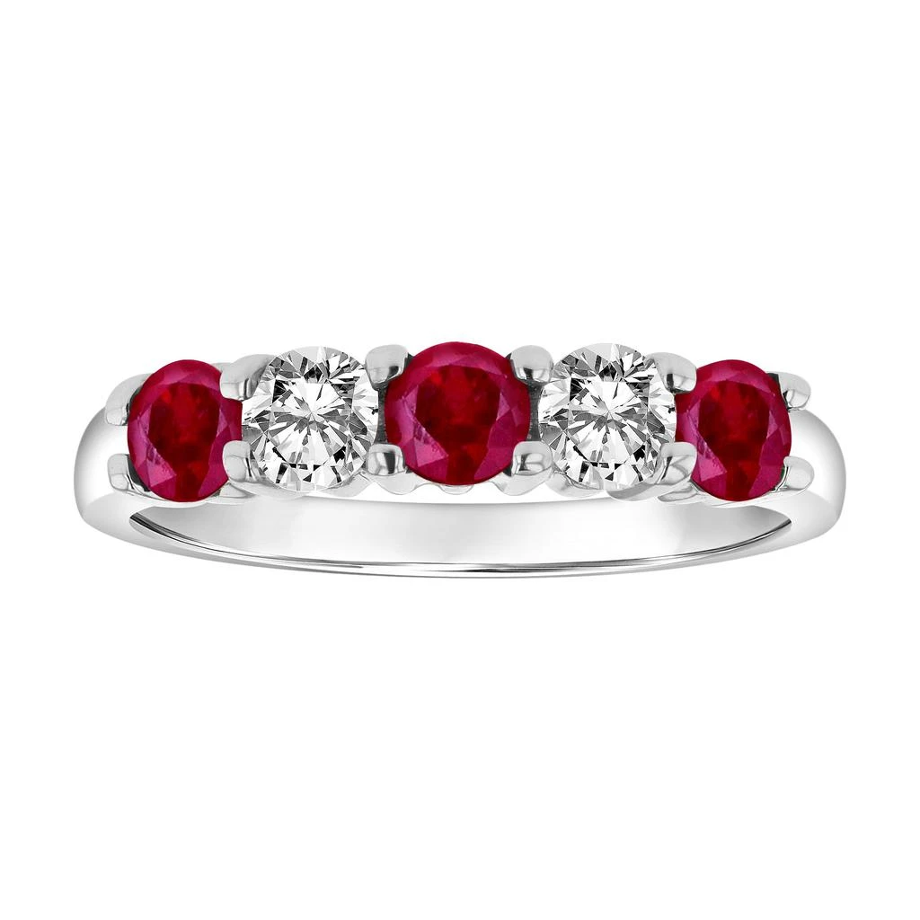 商品Diana M Jewels|1.26cttw Natural Heated Ruby and Diamond Ring set in 14k Gold,价格¥10082,第1张图片