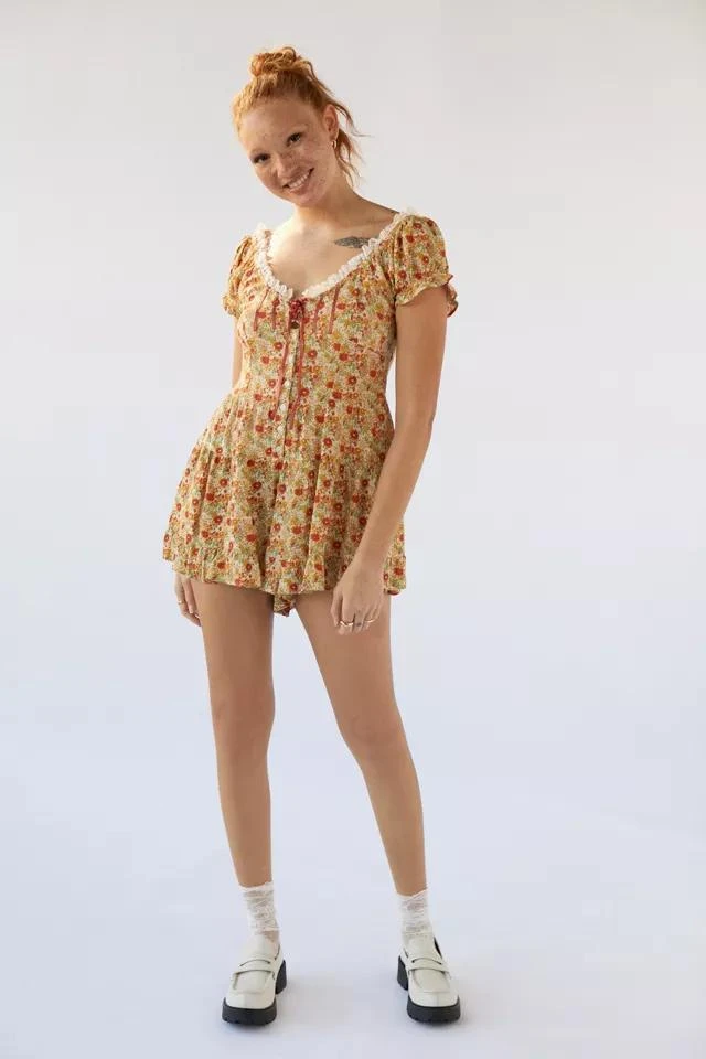 商品Urban Outfitters|UO Lily Tiered Romper,价格¥265,第1张图片