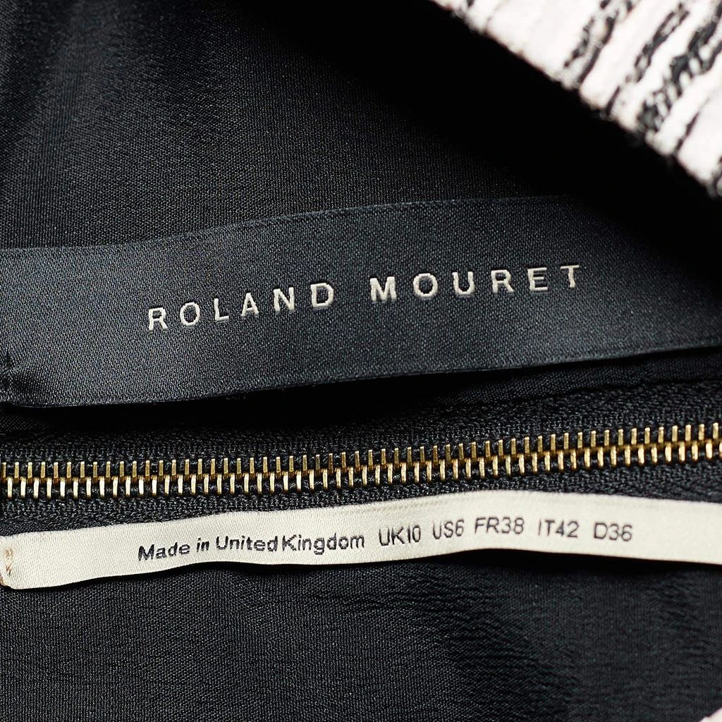 商品[二手商品] ROLAND MOURET|Roland Mouret Black Tweed & Crepe Sleeveless Dress M,价格¥2561,第4张图片详细描述