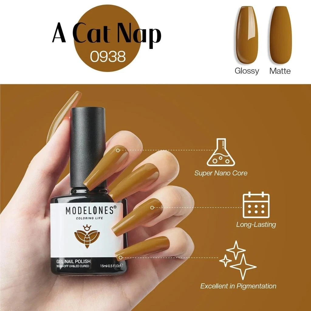 商品[国内直发] MODELONES|A Cat Nap- Modelones Gel Nail Polish Inspire Gel 15ml,价格¥75,第5张图片详细描述