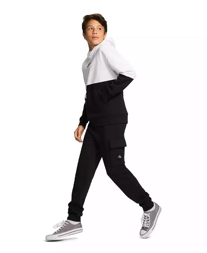 商品Calvin Klein|Big Boys Cargo Soft Fleece Jogger,价格¥169,第1张图片