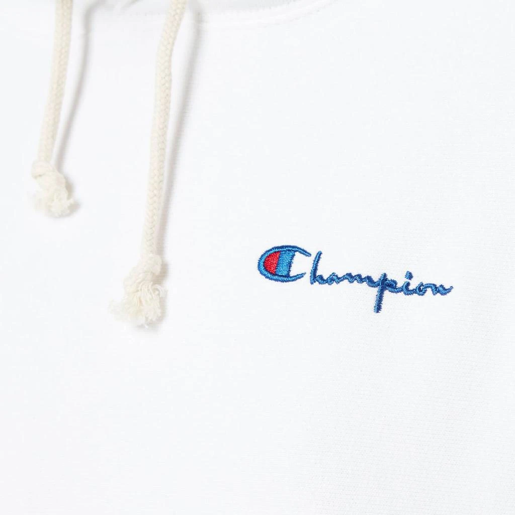 商品CHAMPION|Champion Women's Small Script Hooded Sweatshirt - White,价格¥255,第5张图片详细描述