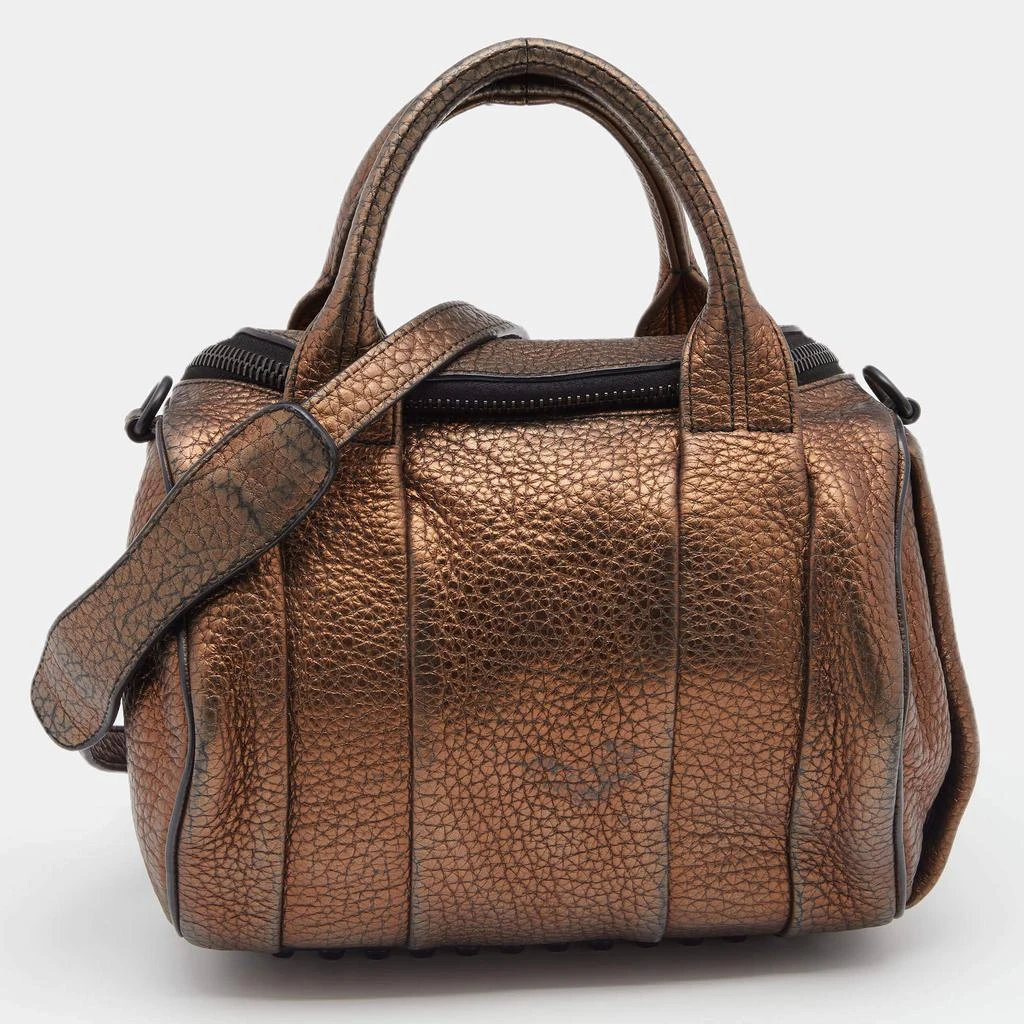 商品[二手商品] Alexander Wang|Alexander Wang Metallic Bronze Pebbled Leather Rocco Duffel Bag,价格¥1078,第1张图片